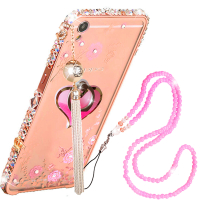 法威仕 金属边框秘密花园透明背板水钻手机壳保护套 适用于OPPO A53/A53T/M