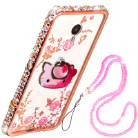 法威仕 秘密花园支架吊坠金属边框后背板手机壳保护套 适用于魅族魅蓝Metal/M57A