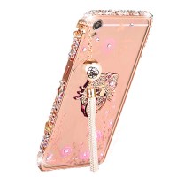 法威仕 秘密花园支架金属边框水钻吊坠透明后盖背板手机壳保护套 适用于小米4S/带指纹解锁