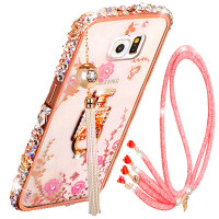 法威仕 支架金属边框秘密花园透明后盖背板 适用于三星A7100/A7108水钻手机壳保护套