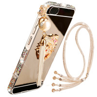 法威仕 电镀镜面水钻支架金属边框后背板手机壳保护套 适用于小米5S/MI5S/M5S