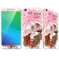 法威仕  前全屏手机钢化玻璃卡通彩膜后保护膜彩膜贴纸 适用于OPPO R9