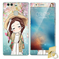 法威仕 前全屏手机钢化玻璃卡通彩膜后保护膜彩膜贴纸 适用于华为 P9plus