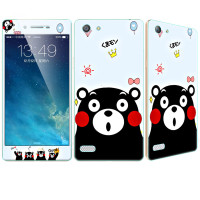 法威仕 前全屏手机钢化玻璃卡通彩膜后保护膜彩膜贴纸 适用于OPPO A33/A33t