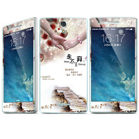 法威仕 前全屏手机钢化玻璃卡通彩膜后保护膜彩膜贴纸 适用于OPPO R3007/R3005