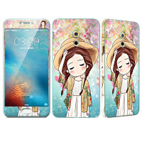 法威仕 前全屏手机钢化玻璃卡通彩膜后保护膜彩膜贴纸 适用于 魅族pro6