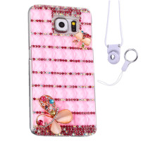 法威仕 满钻镶钻炫彩果冻平底钻水钻透明手机壳保护套 适用于三星S6/G9200/G9208