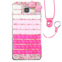 法威仕 水钻指环支架爪链透明软壳手机壳保护套带挂绳 适用于三星A9/A9000