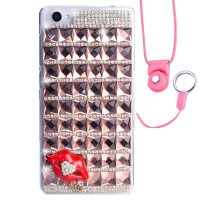 法威仕 满钻炫彩果冻水钻手机壳保护套带挂绳 适用于VIVO X7/X7A/D/5.2屏