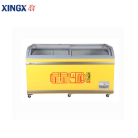 星星SD/SC-500BY 500升 卧式商用冰柜 玻璃门冷藏冷冻转换圆弧 展示冷柜 高效制冷 低能耗