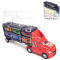 手提货柜汽车玩具车带12只合金车 带地图骰子儿童模型玩具汽车速翔玩具