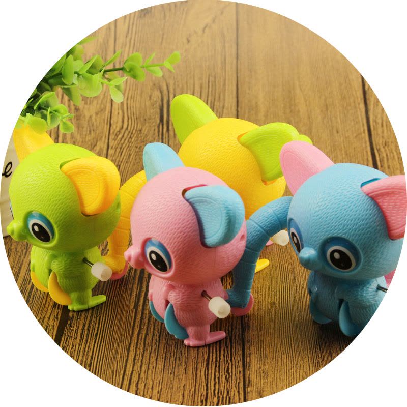 速翔玩具 儿童发条塑料小玩具发条动物小猪小猴子上链上弦婴儿宝宝会动的玩具1-3岁图片