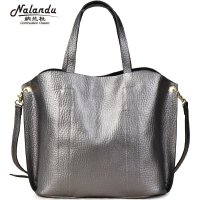 纳兰杜2015新款单肩包女时尚亮色牛皮女包休闲女士手提斜挎包多功能字母包