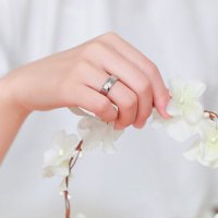 ktwo韩版气质情侣戒指女对戒尾戒食指环韩国魔戒配饰情人节礼物送女友