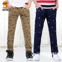 淘可熊童装男童长裤休闲裤秋季宝宝中大童儿童裤子春秋款2017春装