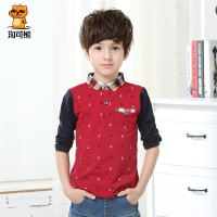 淘可熊童装男童春装长袖T恤翻领中大童儿童2017新款polo衫TX0117