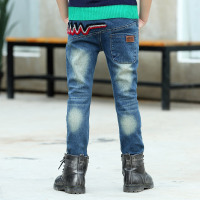 淘可熊童装男童春装2016新款潮韩版休闲大童宝宝儿童牛仔裤长裤子