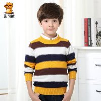 淘可熊童装男童套头毛衣儿童宝宝圆领针织衫打底衫80054