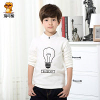 淘可熊童装男童套头卫衣儿童长袖T恤中大童打底衫2017春装新款潮