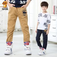 淘可熊童装男童裤子中大童长裤儿童春秋装休闲裤男孩2017春季新款