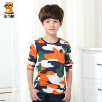 淘可熊童装男童长袖T恤儿童上衣中大童宝宝打底衫2017春装新款TX0145