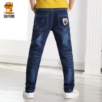 淘可熊童装男童春秋装2017新款潮韩版大童宝宝儿童牛仔裤韩版裤子