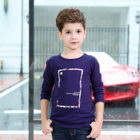 淘可熊童装男童长袖T恤春秋新款儿童中大童宝宝圆领套头时尚上衣