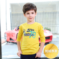 童装男童秋冬新款加绒加厚打底衫儿童中大童长袖圆领T恤4-12岁