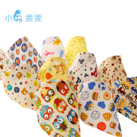 小兔乖乖宝宝口水巾 婴儿三角巾棉头巾4条装