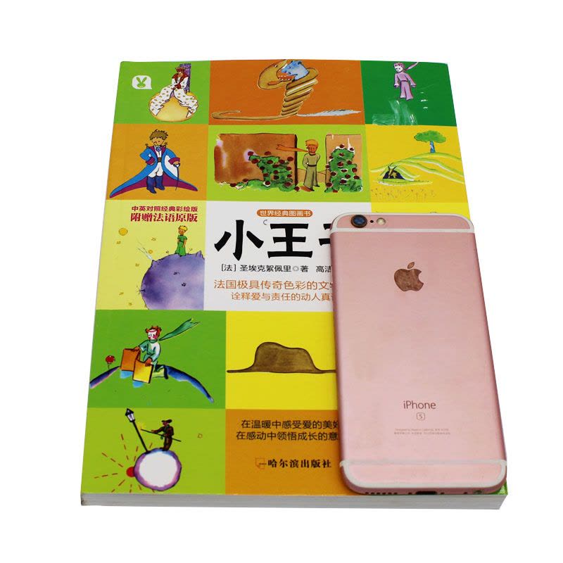 超大开本 小王子 中英双语对照经典彩绘版 附法语原版 世界名著小说 少儿青少年读物书儿童读物 童话书 法国圣埃克苏佩里图片