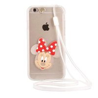 SLT-夜光来电闪手机壳 iPhone6 卡通硅胶 带挂绳