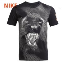 Nike耐克男装 2016夏季新款休闲 时尚圆领印花短袖T恤696142-010