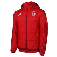 阿迪达斯棉衣男2015冬季款拜仁慕尼黑足球运动连帽棉服外套S27415-FC