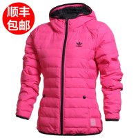 adidas阿迪达斯三叶草棉服女2015冬季运动外套修身加厚棉衣AB2859-FC