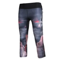 Adidas/阿迪达斯2016春新款女裤运动休闲紧身训练七分裤AJ5065-FC