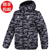 阿迪达斯羽绒服男2015冬款尤文图斯足球运动服外套AA6867 AA6868-FC