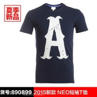 阿迪达斯2015夏季新款NEO男子运动休闲时尚短袖T恤S26698 S26699-FC