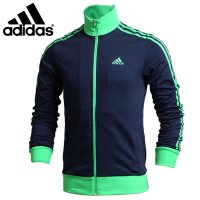 阿迪达斯外套男2016春新款运动服防风针织开衫夹克AJ3945 AK1750-FC