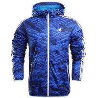阿迪达斯男外套2016春迷彩训练防风运动服连帽夹克AJ3669 AJ3670-FC
