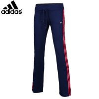 阿迪达斯女裤2015秋冬季款运动裤直筒休闲透气长裤AH5707 AH5708-FC