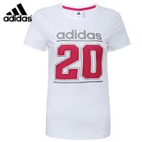 Adidas/阿迪达斯女子2016春季运动休闲圆领短袖T恤AJ1192 AJ1193-FC