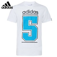 Adidas/阿迪达斯2016春季男款圆领运动休闲短袖T恤AJ3610 AJ3611-FC
