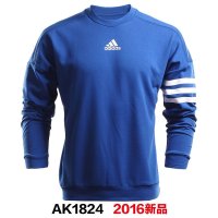 正品阿迪达斯2016新款男装运动卫衣圆领户外针织套头衫AP1208-FC