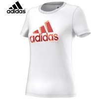 正品Adidas阿迪达斯女装2016春新款针织训练短袖T恤AJ1486 AJ1488-FC