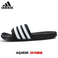 Adidas阿迪达斯拖鞋男鞋 夏季防滑游泳沙滩鞋一字型凉拖鞋 AQ4935