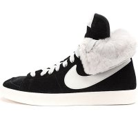 Nike耐克高帮女板鞋冬季开拓者BLAZER加绒保暖休闲鞋585561-002-TM