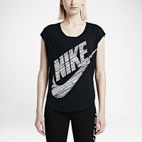 Nike耐克T恤女子夏新款休闲运动宽松速干针织透气短袖678394-010-TM