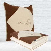 爱车屋(ICAROOM)汽车抱枕被子两用腰靠垫腰枕靠背护腰垫靠枕车载空调被车用头枕护颈枕