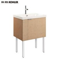 科勒Kohler陶比K-45472T浴室柜600mm+K-45473T一体台盆组合 （含支撑脚一对）