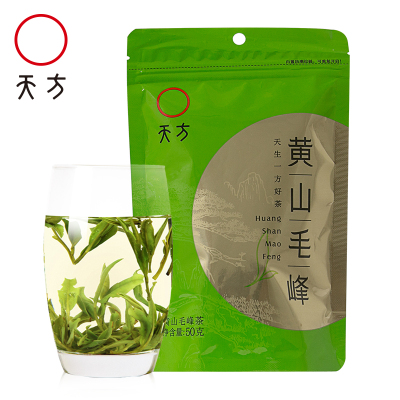 春茶安徽天方茶叶 50g黄山毛峰袋装雨前高山浓香耐泡型绿茶